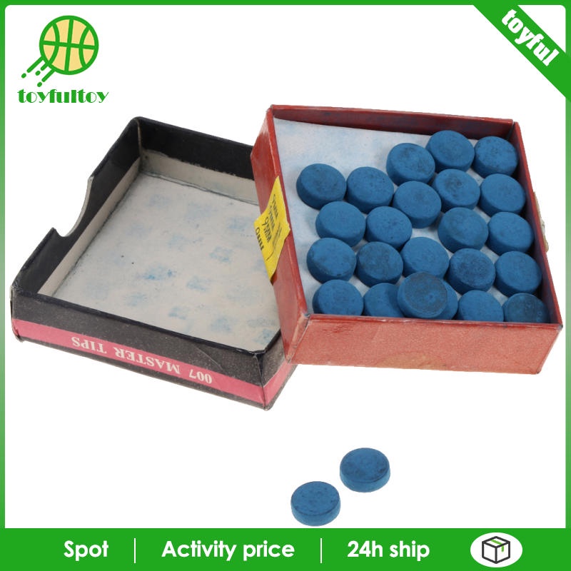 Set 50 Đầu Cơ Bida Thay Thế 9mm Kèm Hộp Đựng