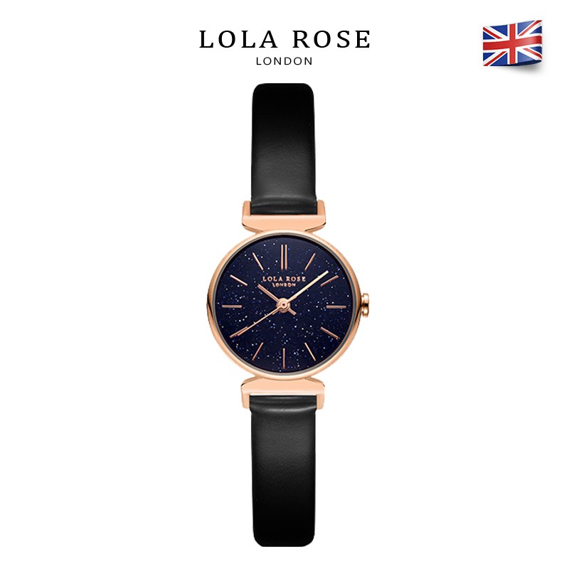 [Mã BMLTA50 giảm 10% đơn 150K] Đồng hồ nữ dây da Lolarose mặt tròn 24mm đá cẩm thạch tím bluestone Galaxy cao cấp LR2048 | BigBuy360 - bigbuy360.vn