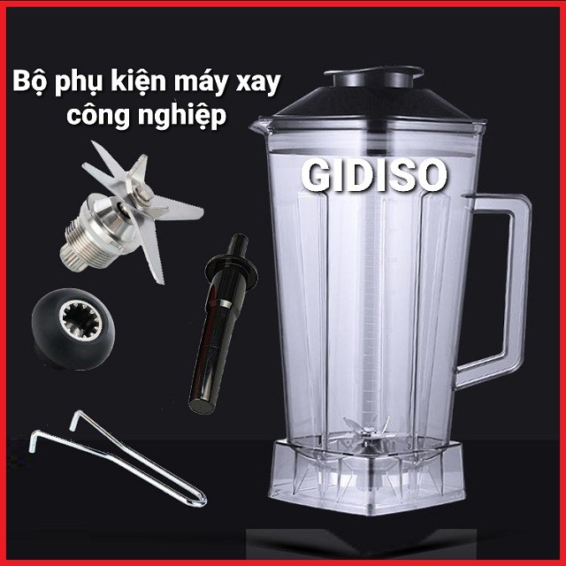 Bộ linh kiện thay thế máy xay sinh tố công nghiệp Silver Crest, Sinbo, Kenwood... (cối, dao xay, nhông sên, que dầm đá)