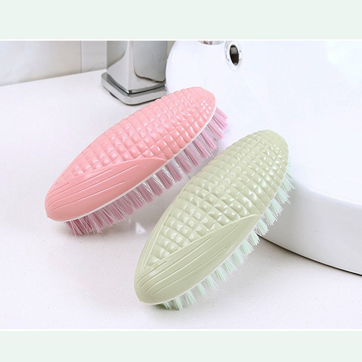 HCM - Bàn chải vệ sinh chà sàn toilet, gạch men, lavabo, bồn rửa mặt hình Bắp pastel đẹp