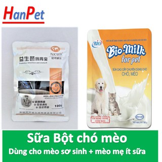 Hcm- bình sữa cho chó mèo bio milk - sữa bio milk 100g dinh dưỡng thú cưng