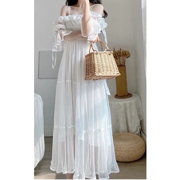Combo đầm trắng tiểu thư