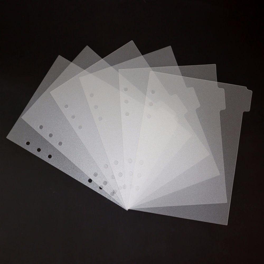 Set 6 / 12 Dụng Cụ Chia Chỉ Số AUGUSTINA Bằng PVC Cho Notebook A5 / A6
