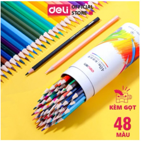 Bút chì màu  dạng cốc Deli 48 màu - 68125