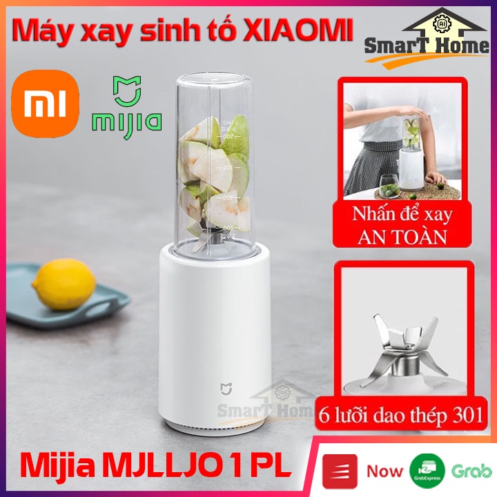 Máy say đa năng Xiaomi Mijia MJLLJ01PL , Máy xay sinh tố 6 lưỡi thép không gỉ 301 cao cấp dung tích 500ml