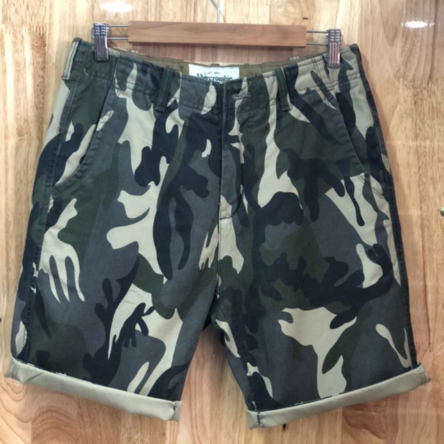 Quần short nam aber màu lính forrm slim fit (0163)