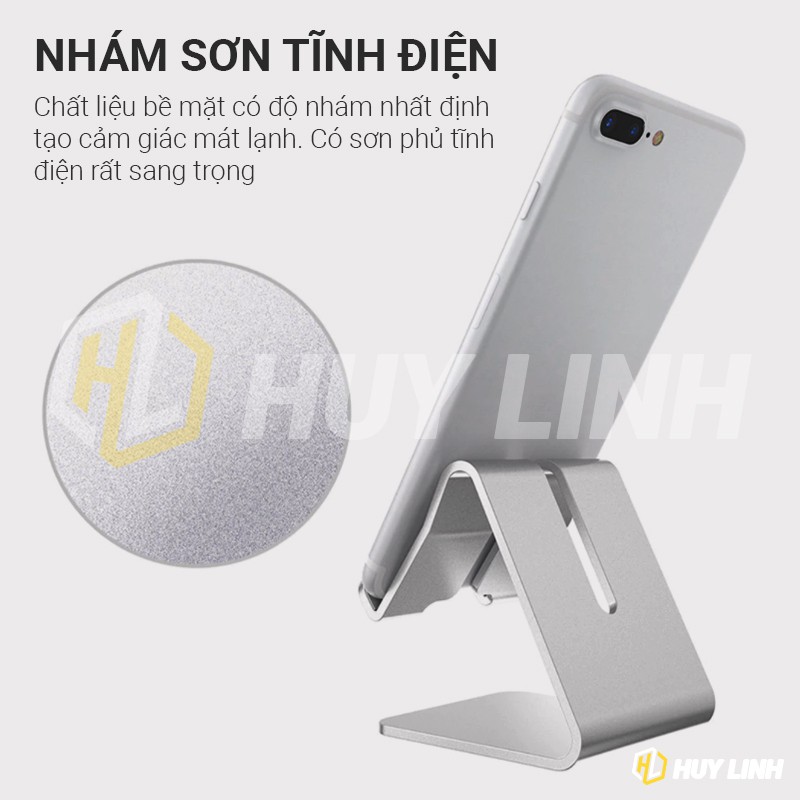 Giá đỡ điện thoại hợp kim nhôm HL285 - Đứng cố định