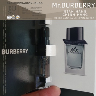 Nước Hoa Nam Burberry Mr Burberry Eau De Toilette 1.5ml- travel