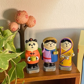 Mô hình mèo chủ đề du lịch
