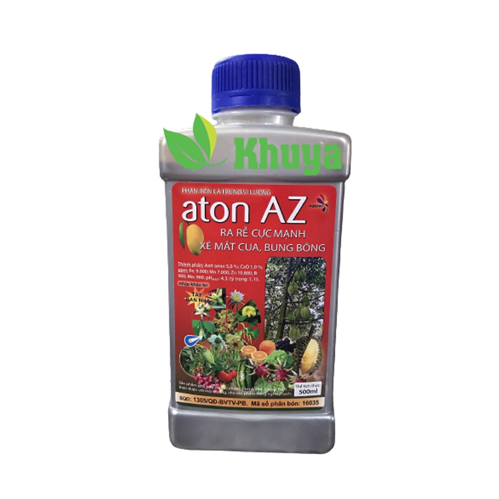 Phân bón lá trung vi lượng aton AZ 500ml Ra rễ - Xé mắt cua - Bung bông