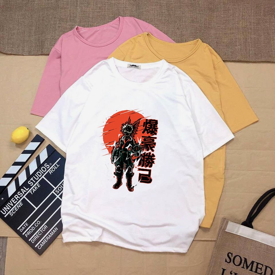 Áo thun tay lỡ unisex form rộng họa tiết goku vải dày mịn 20N1274