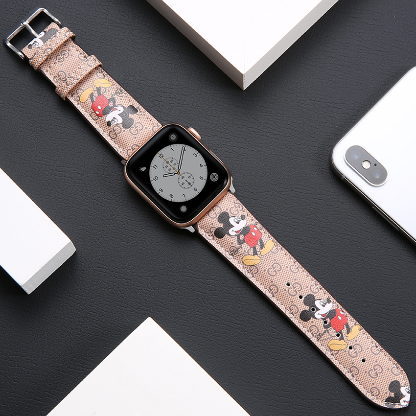 Dây đeo da thay thế cho đồng hồ thông minh Apple Watch Series SE 6 5 4 3 2 1 iWatch 38mm 40mm 42mm 44mm