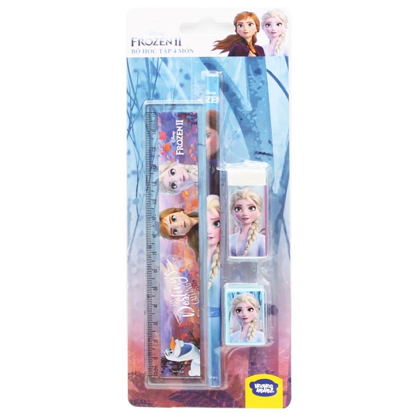 Bộ Dụng Cụ Học Tập 4 Món Disney Frozen - HooHooHaHa® VPH10-1303