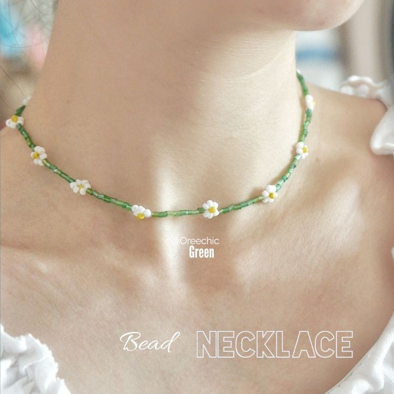 Vòng cổ choker hạt cườm