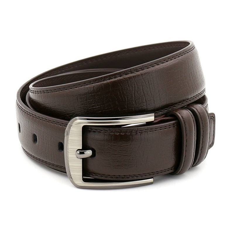 Thắt lưng da nam, dây lưng da nam mặt khóa kim sang trọng, phù hợp mọi loại quần - 2 màu Nâu Đen
