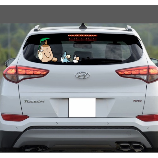 Tem xe dán đuôi, kính sau xe totoro ngộ nghĩnh size to