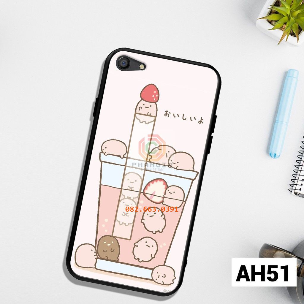 Ốp lưng Oppo F3 Plus in hình trà sữa dễ thương