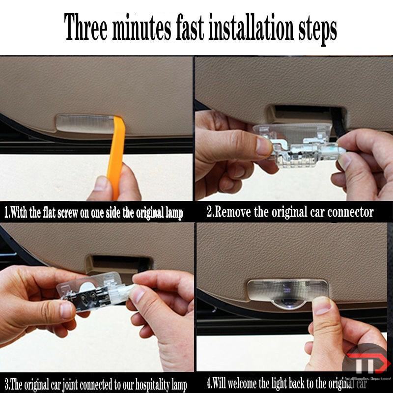 Led Chiếu Logo Chào Mừng Gắn Cửa Xe Hơi Mercedes Benz W205 W176 W177 V177 W247 W246 W212 W213 AMG GL X166 M W166