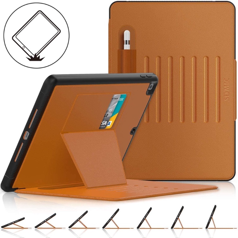 Bao Da Máy Tính Bảng Nắp Lật Nam Châm Thông Minh Có Ngăn Đựng Bút Cho iPad Air 5 Air 4 / Pro 11 / 9.7 / Mini 6 / Mini 5 / 10.2