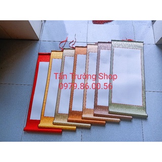 Biểu lụa viết thư pháp kích thước 32*80