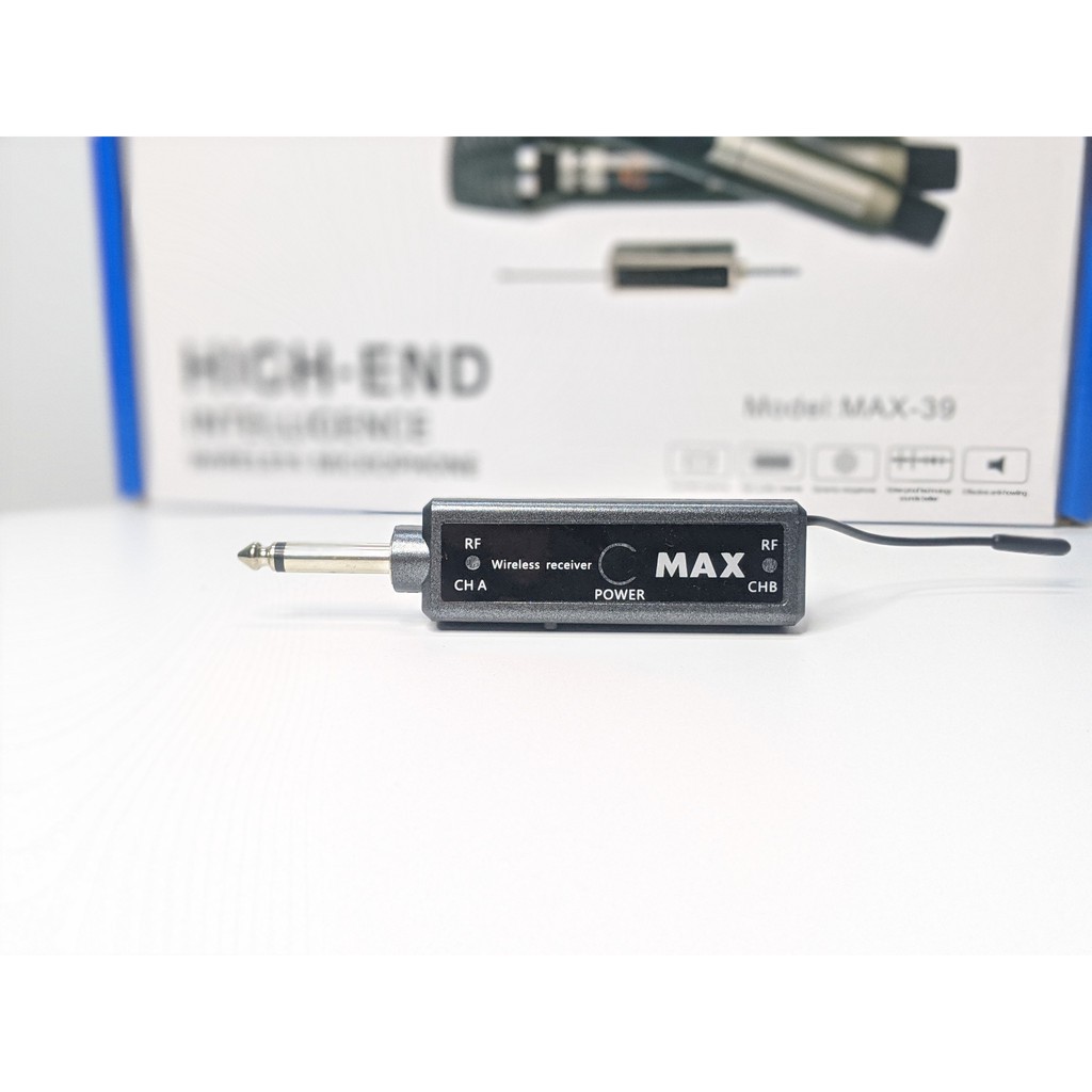 [Siêu hot] Combo 2 Micro đa năng không dây MAX 39 hát karaoke gia đình cực hay trang bị màn hình LCD hiển thị tần số