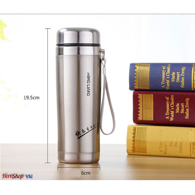 Bình Giữ Nhiệt Inox 400ml Có Lưới Lọc