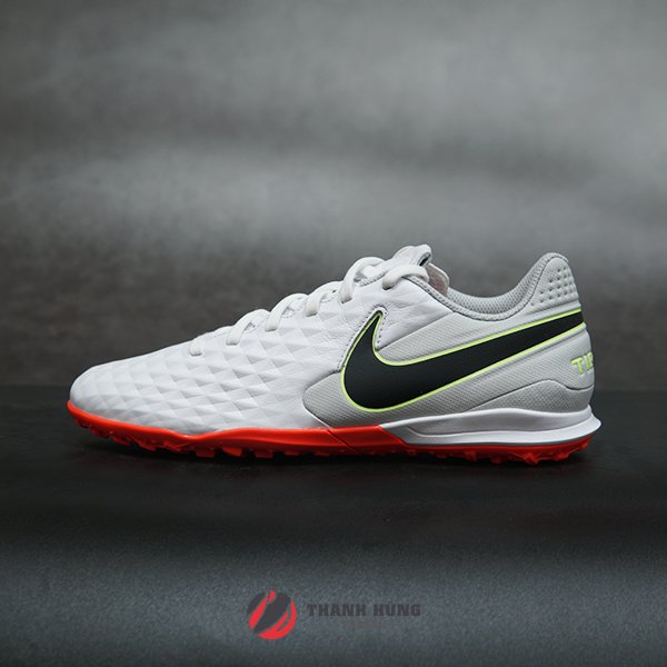 GIÀY ĐÁ BÓNG CHÍNH HÃNG NIKE TIEMPO LEGEND 8 ACADEMY TF - AT6100-106 - TRẮNG / ĐỎ