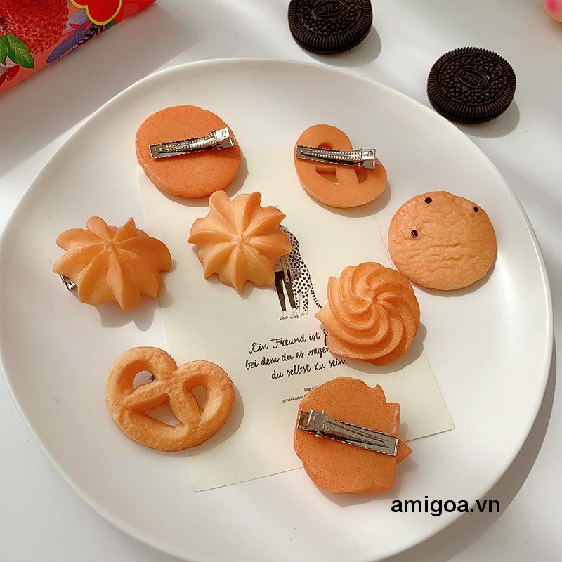 ✨✨Kẹp Tóc Hình Bánh Quy Dễ Thương Ngộ Nghĩnh