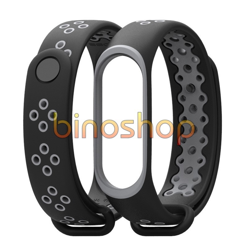 Combo dây đeo thể thao Xiaomi Miband 4 kèm nút Avengers - Mijobs