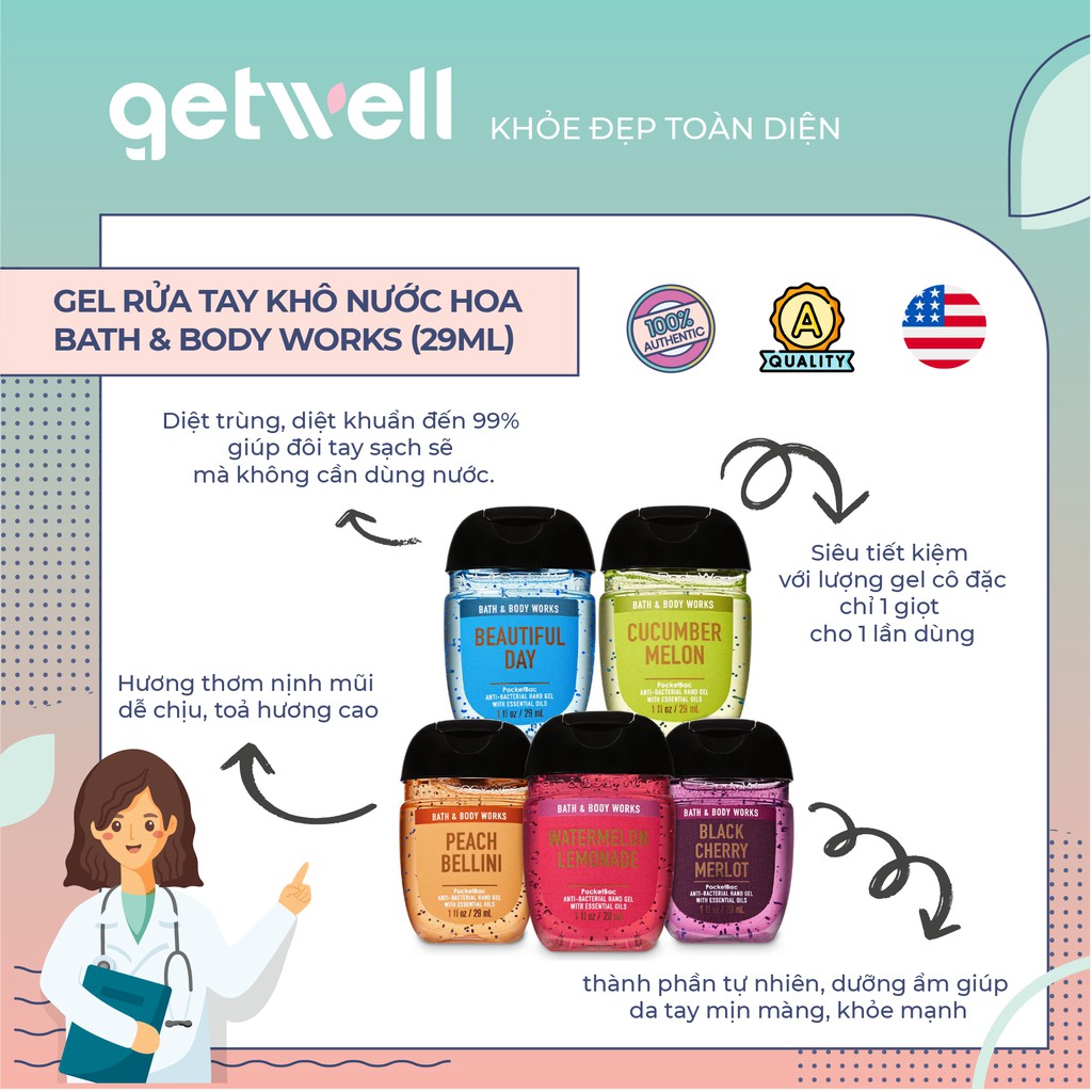GEL RỬA TAY KHÔ BATH & BODY WORKS 29ML