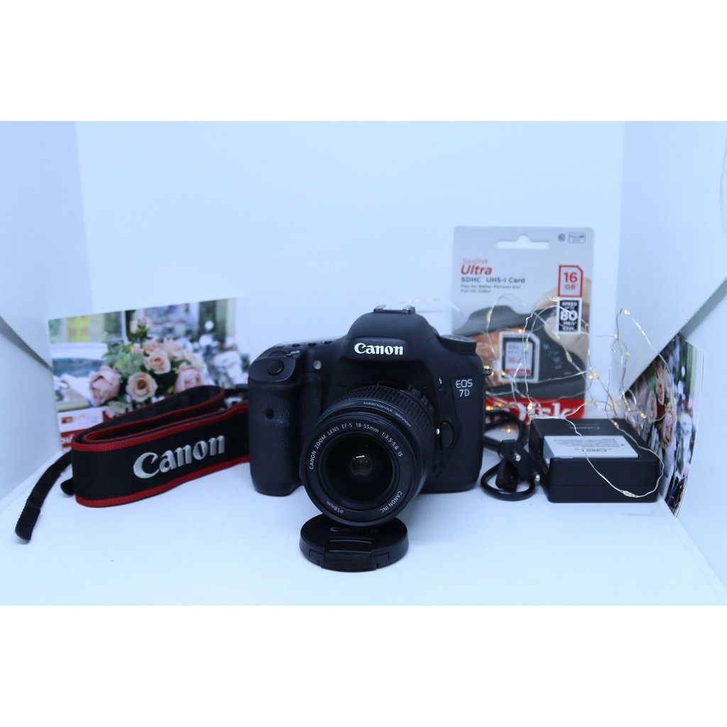 MÁy ảnh canon 7D kèm kit 18-55mm STM