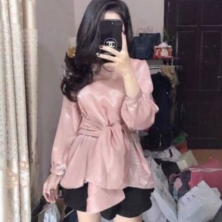 Áo kiểu thắt nơ eo