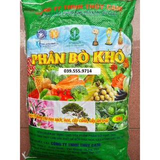 Phân Bò Khô Chuyên Trồng Hoa Cây Cảnh 5kg, giúp giữ ẩm
