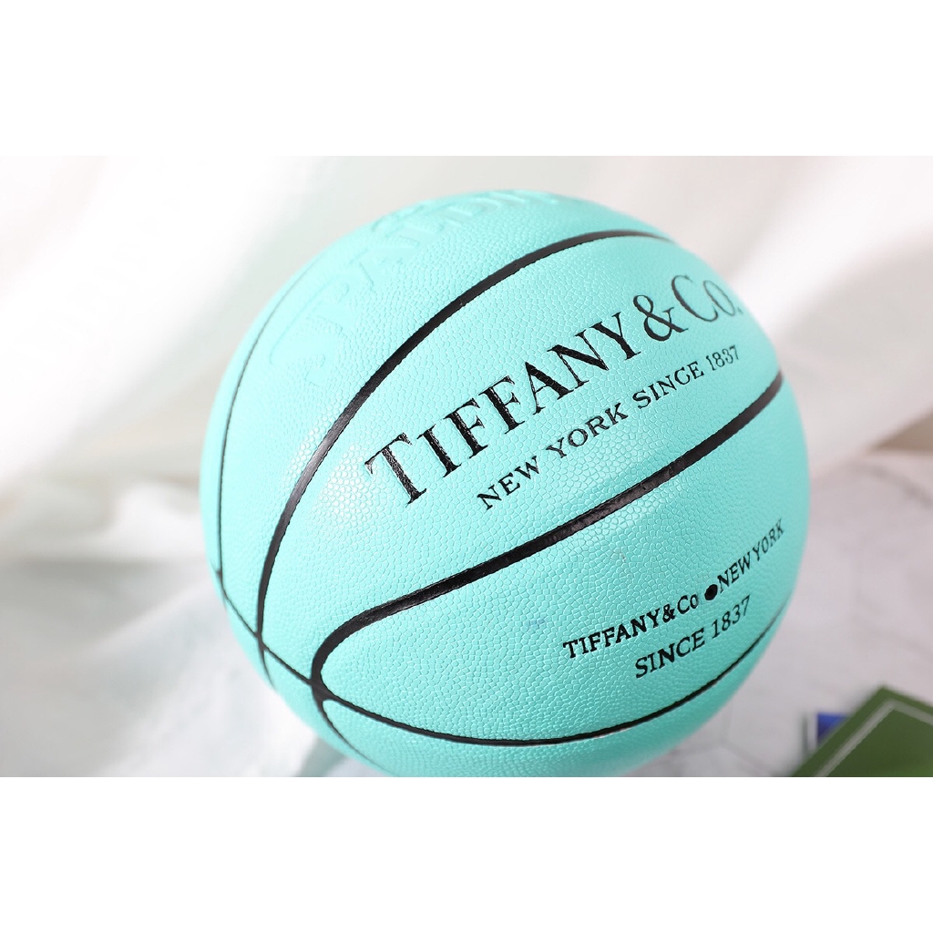 SPALDING Trò Chơi Bóng Rổ Tiffany Co-Naed Màu Xanh Size 7