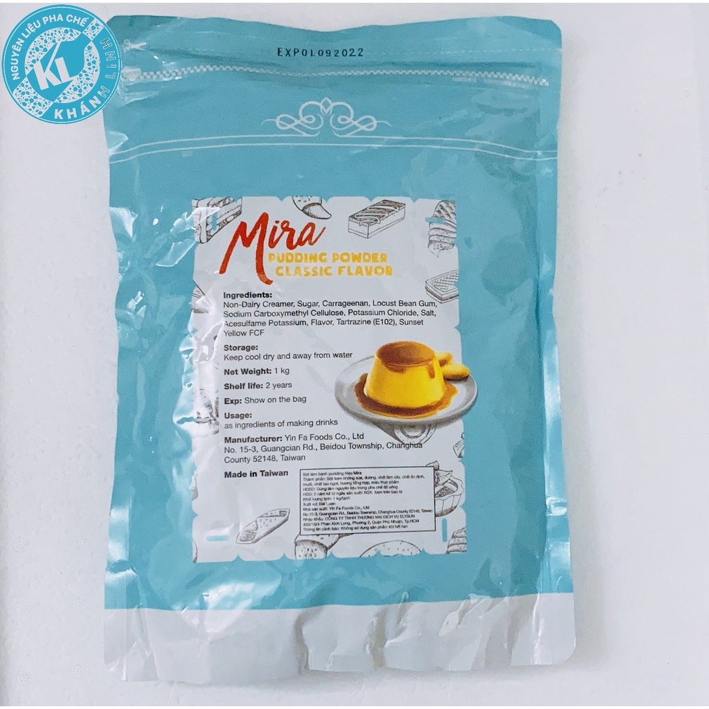 Bột pudding trứng Mira 1kg