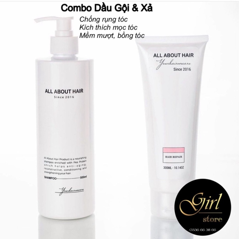 [Chính Hãng] COBOM DẦU GỘI + KEM Ủ ALL ABOUT HAIR