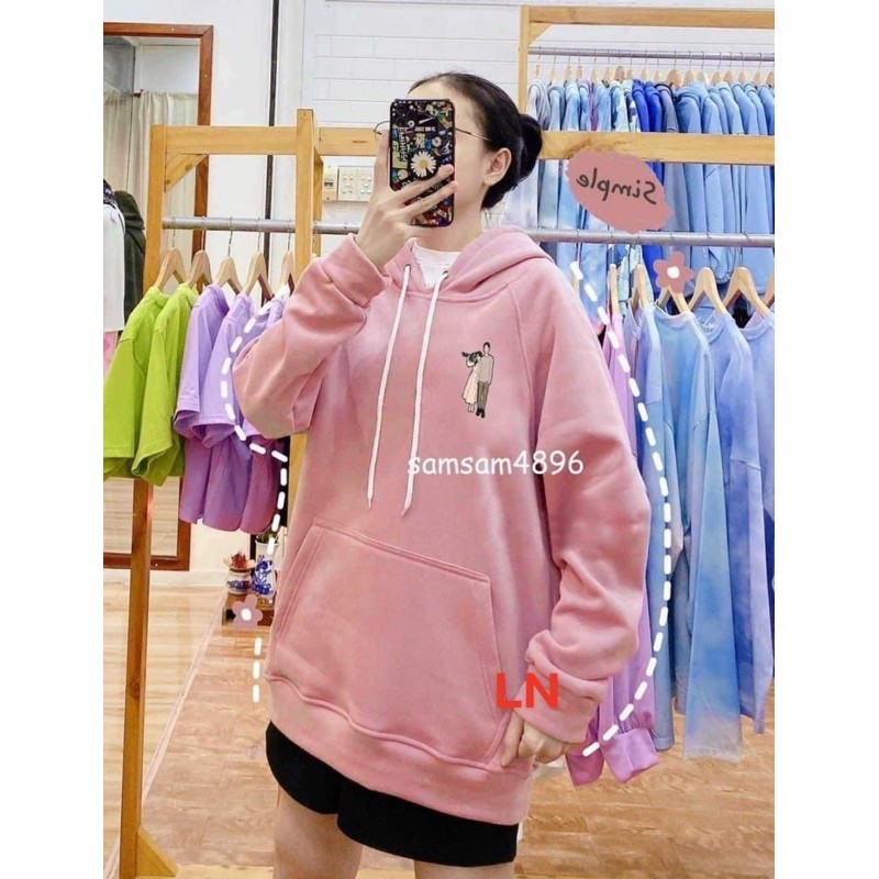 Áo hoodie hình người theo màu áo LN11