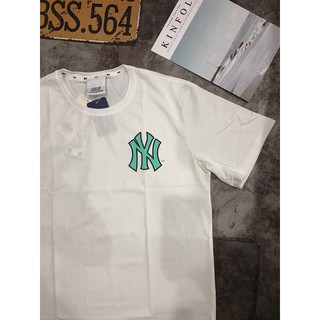 [Ảnh Thật] Áo Thun N.Y Trắng Logo Xanh Mint