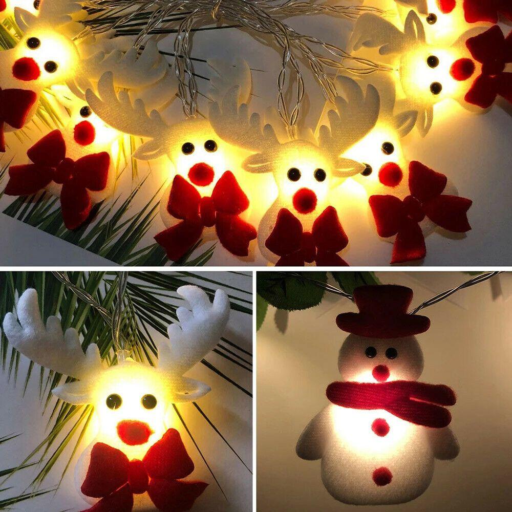 Dây Đèn LED Hình Người Tuyết Trang Trí Năm Mới / Giáng Sinh