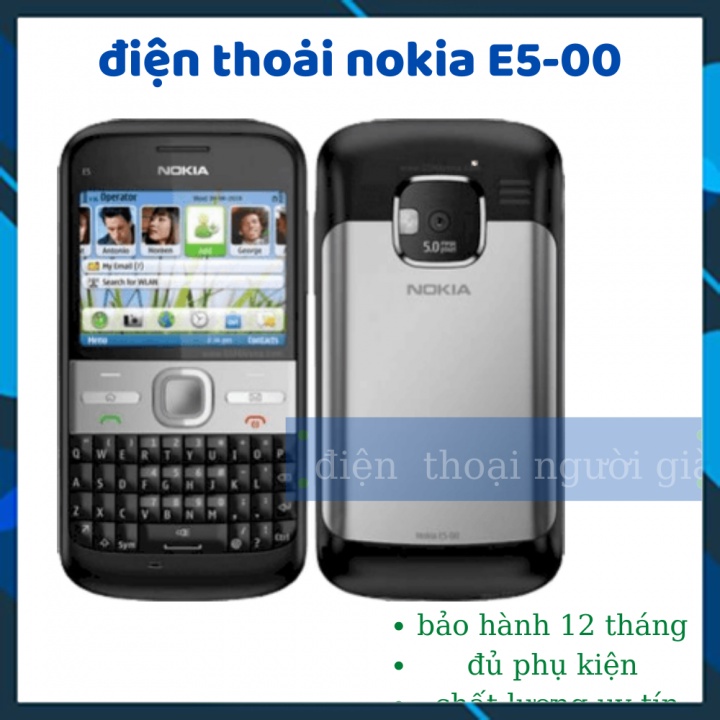 Điện thoại Nokia E5-tặng sim 3g