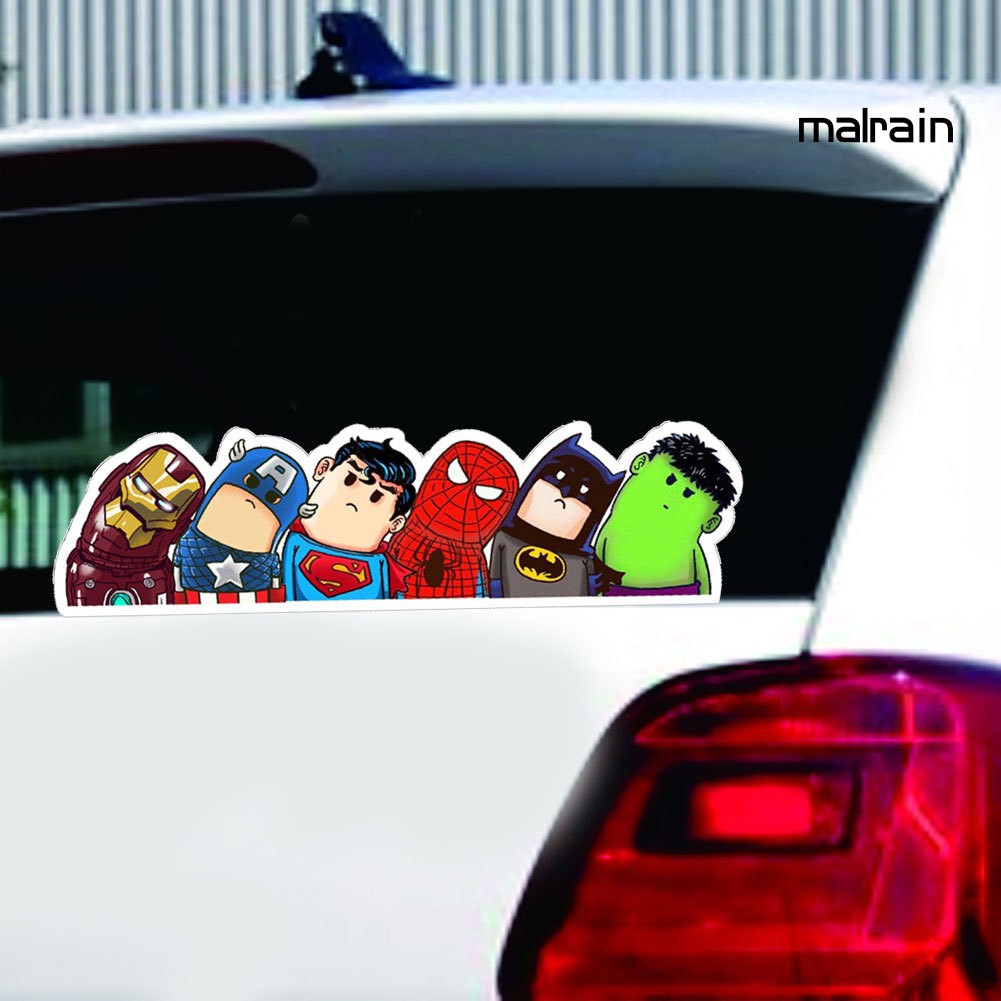 Miếng dán xe hơi hình siêu anh hùng độc đáo