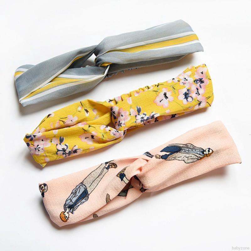 Băng Đô Hoạ Tiết Phong Cách Hàn Quốc Cho Bé Gái