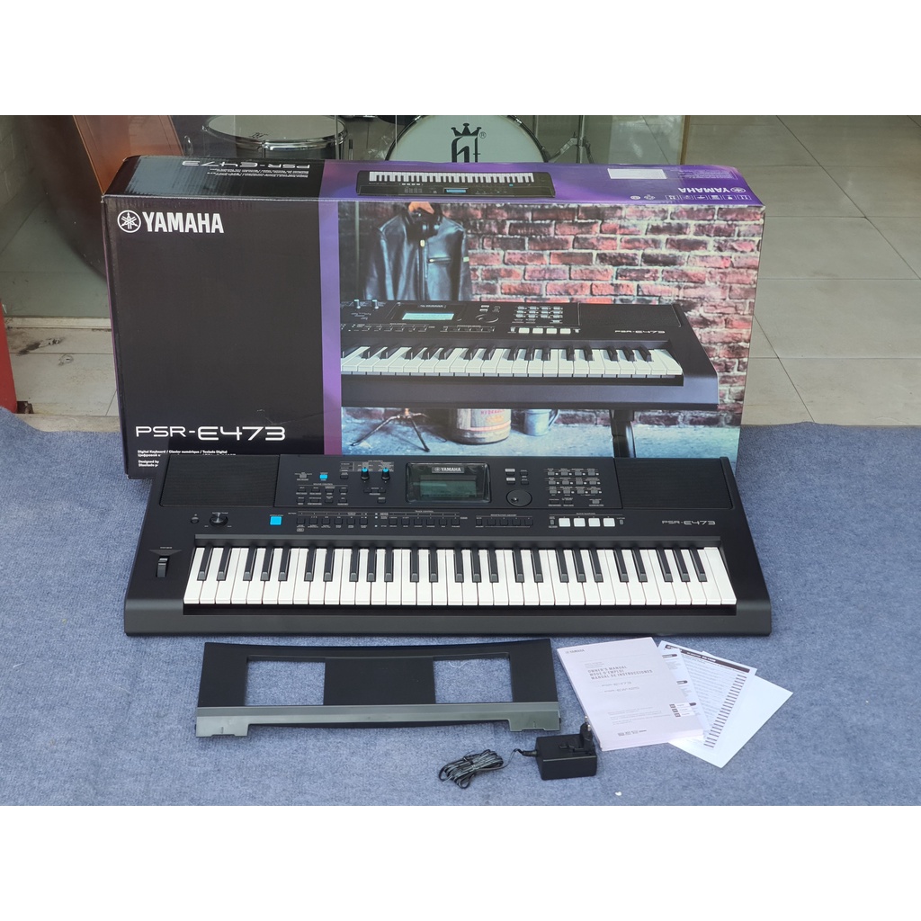 Đàn Organ Yamaha PSR E473 61 phím chính hãng, tặng chân đàn
