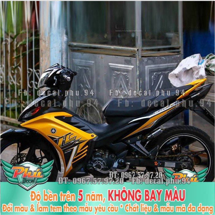 Tem rời EX 135 2011-2014 LC vàng đen (P) -1