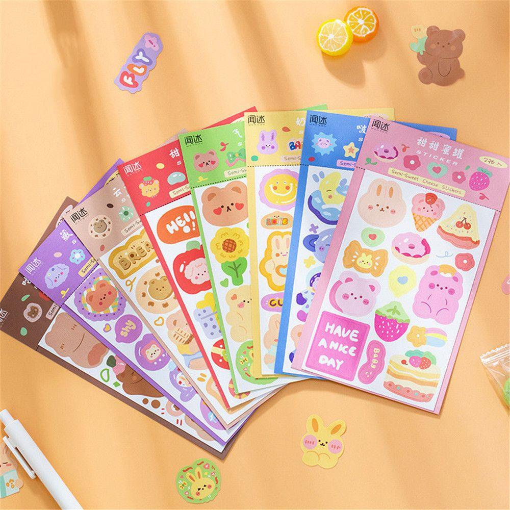 Sticker Dán Trang Trí Nhật Ký Hình Hoạt Hình Đáng Yêu