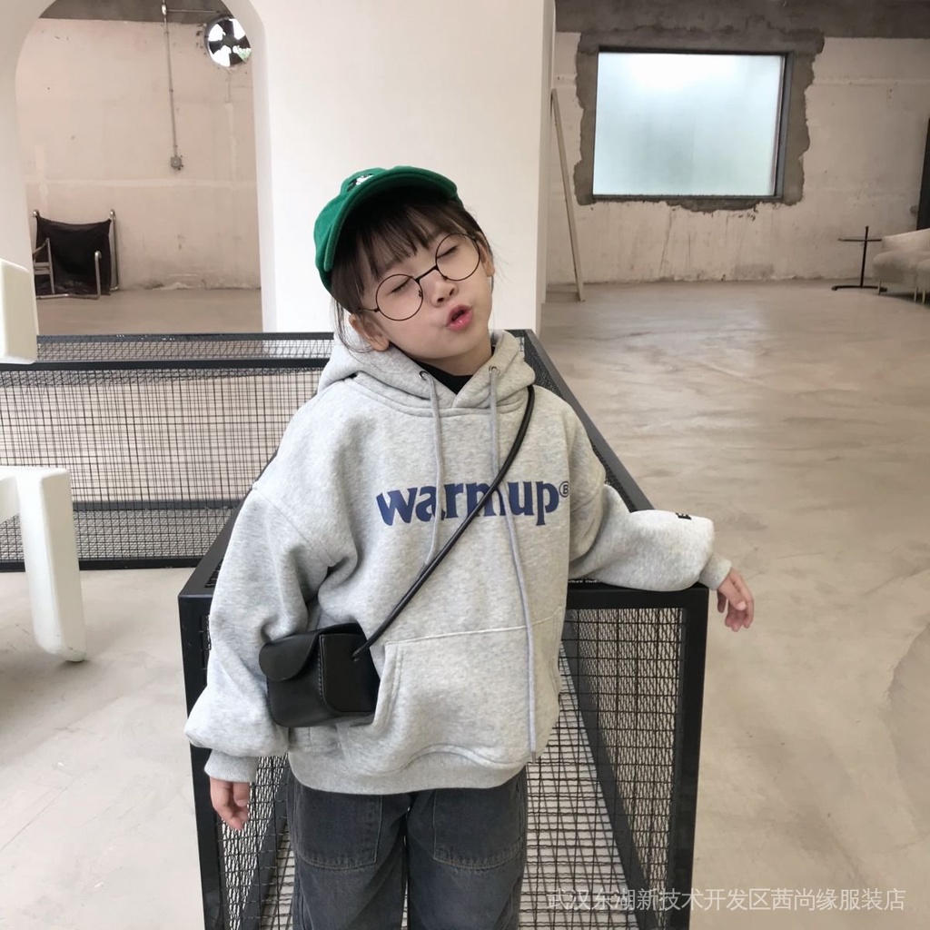 Áo Hoodie Dày Dặn Phong Cách Hàn Quốc Thời Trang Thu Đông Mới Cho Bé Trai Và Gái
