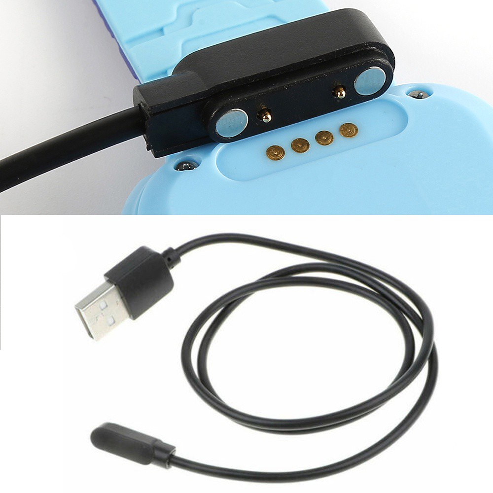 Dây Cáp Sạc 50cm 2 Pin Usb Chống Nước Cho Đồng Hồ Thông Minh Q12 / S12 / S2