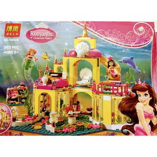 Bộ xếp hình thông minh lâu đài nàng tiên cá Bela Romantic undersea palace 10436 (383 miếng ghép)