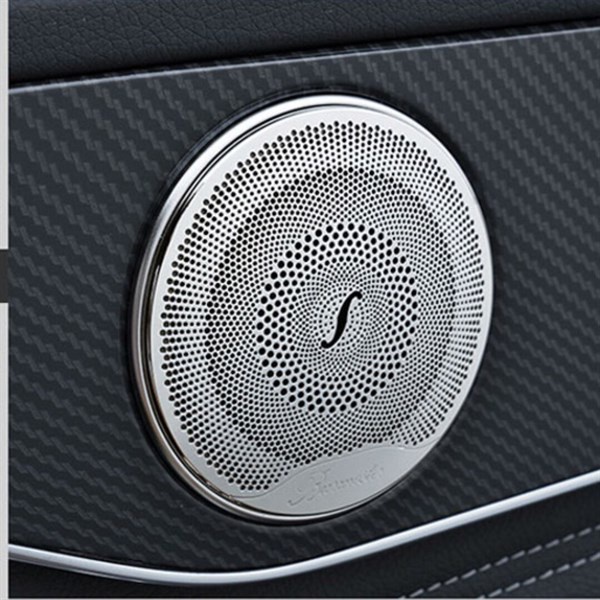 Ốp chụp loa Burmester xe Mercedes dán 4 loa cánh cửa