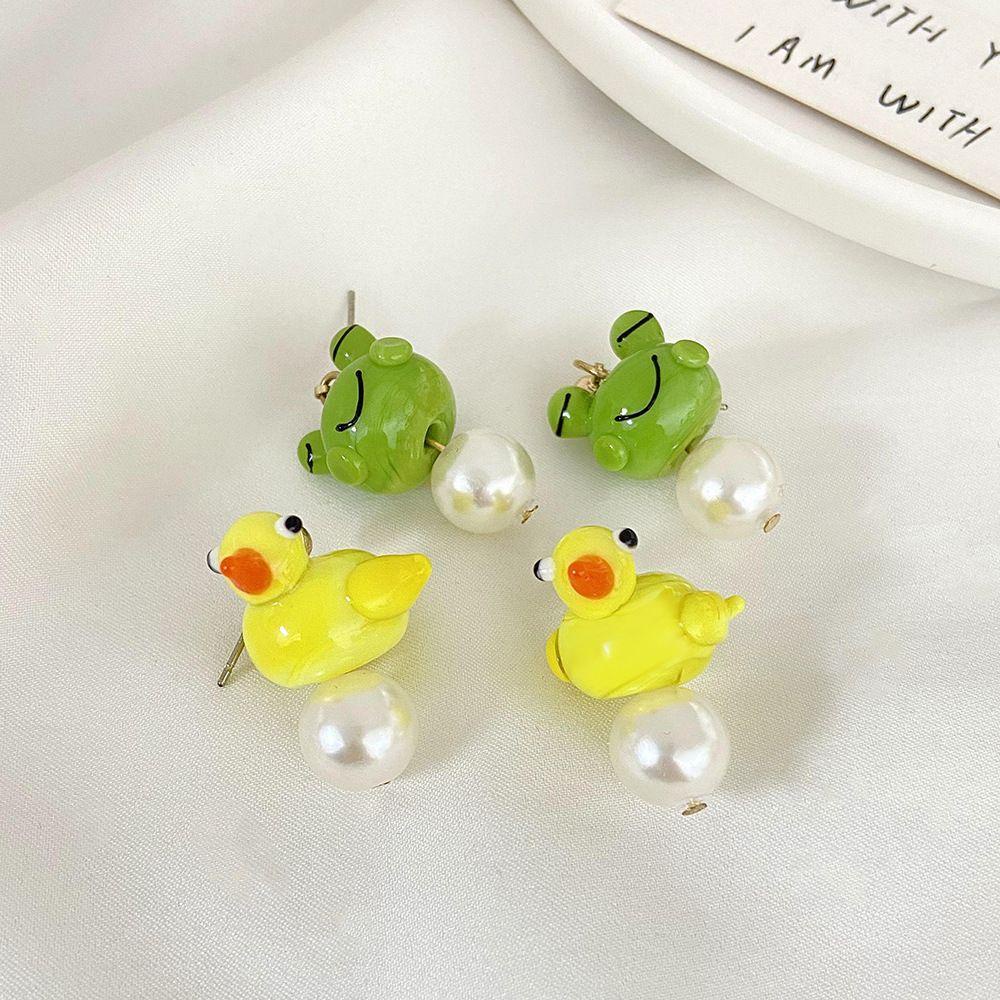 Mxgoods Vòng cổ Mặt Hình Hoạt Hình Cá Voi Vịt Ong Vịt Con Đơn Giản Sáng Tạo Phong Cách Hàn Quốc Làm Quà Tặ